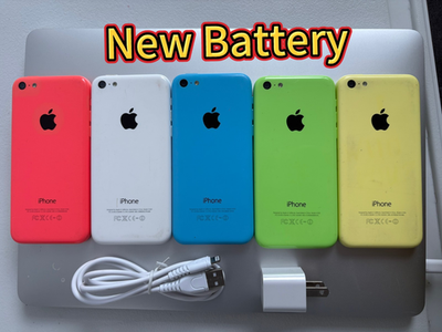 Apple iPhone 5C UNlocked New Battery 8/16/32GB BLUE/GREEN/PINK