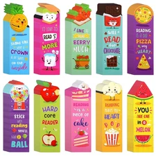 Eersida 180 Pieces Scratch and Sniff Scented Bookmarks Kids Fruit Food Theme ...