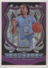 2020-21 Panini Prizm Draft Picks Crusade Purple 72/75 Cole Anthony #89 7y2