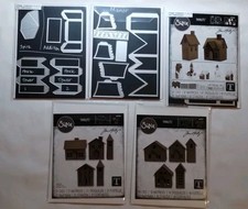 TIM HOLTZ SIZZIX 3D VILLAGE DIE LOT PLUS MY PAPER VILLAGE 1  2