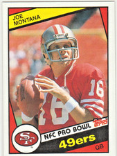 1984 TOPPS FOOTBALL CARD #358 JOE MONTANA SAN FRANCISCO 49ERS NM
