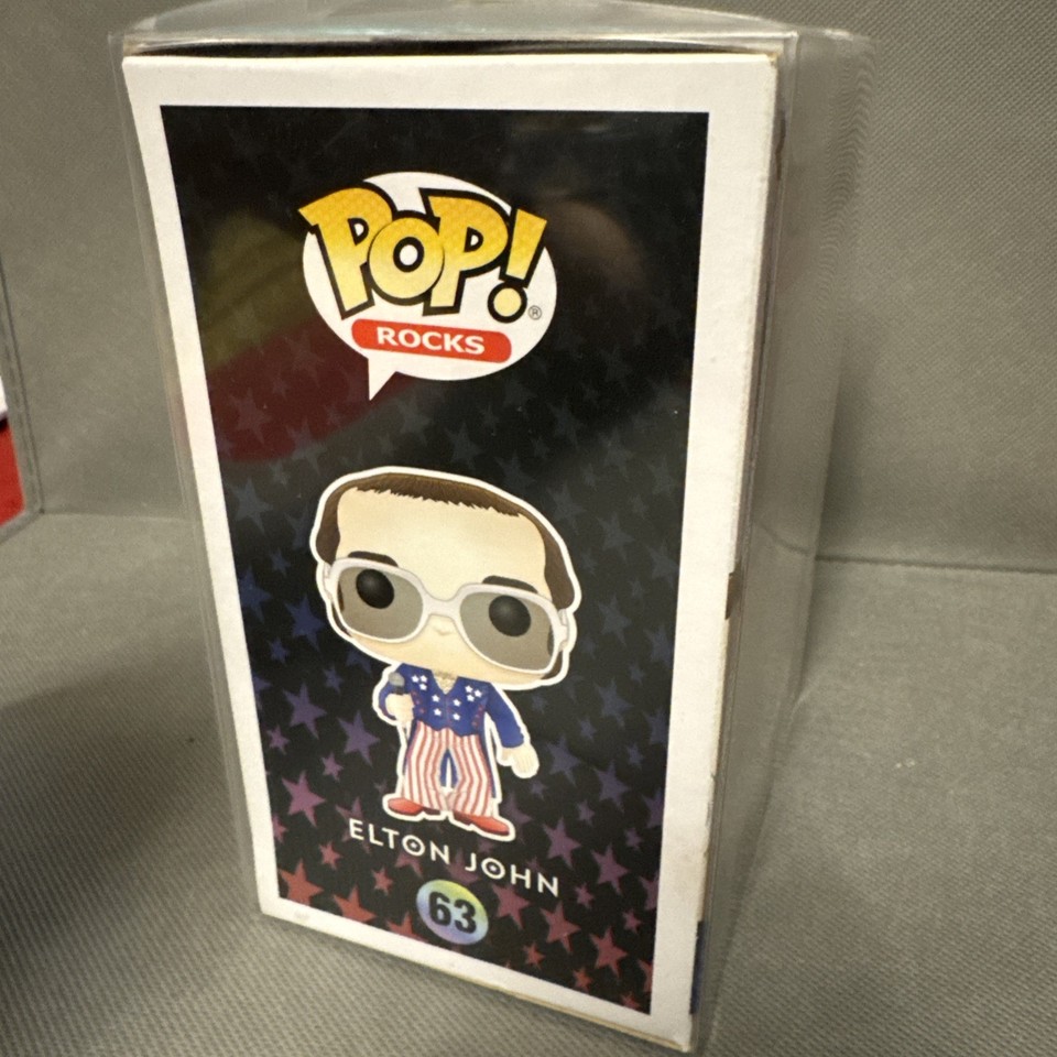 Funko Pop! - #063 - Elton John (red, white and blue) (glitter