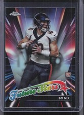 2024 Topps Chrome #FS-4 Bo Nix Future Stars Refractor RC