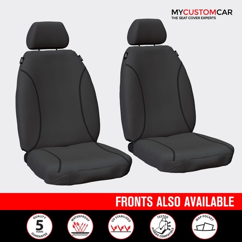For Hyundai IX35 LM Wagon 2010-2013 Canvas Grey Custom Rear Car Seat Covers - Picture 7 of 12