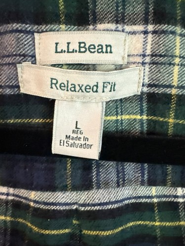 L.L. Bean Womens Scotch Plaid Flannel Shirt Large Zip Hoodie Jacket Tartan Blue - Picture 2 of 7