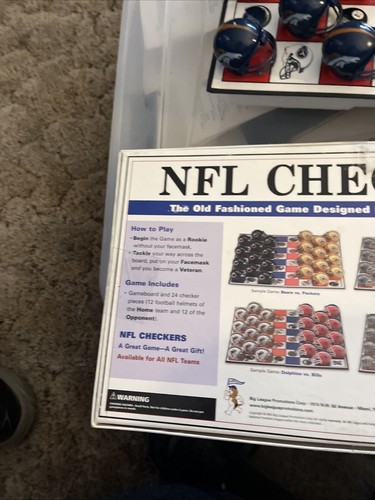 NFL Checker Board Game Denver Broncos vs Oakland Raiders VINTAGE 1993 - Picture 8 of 9