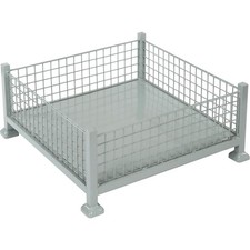 Mini-Bulk Container with Wire Mesh Sides 38x38x16 2600 Lb Capacity