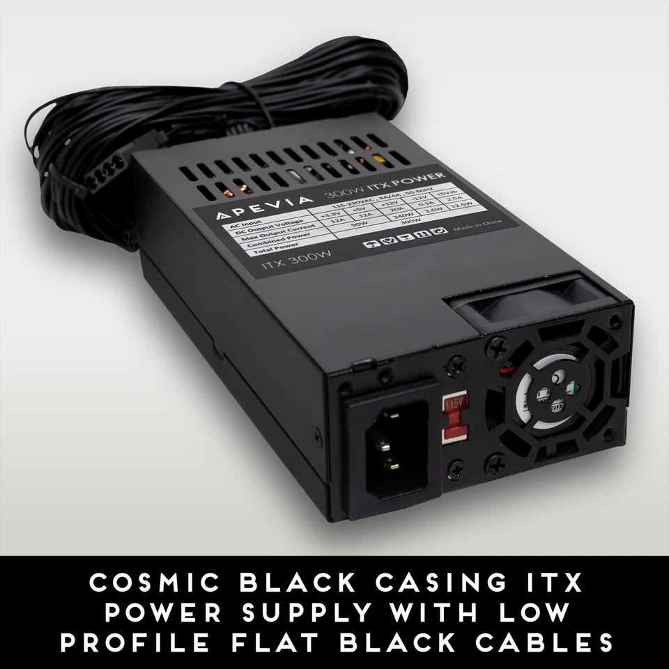 ITX-AP300W Mini-ITX/Flex ATX / 1U 300W for POS AIO System Desktop Gaming Serv... - Image 2 of 4