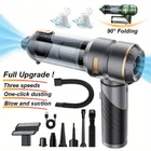 Handheld High Power Car Vacuum Cleaner Foldable, 22000PA Powerful 3 Gear Suction