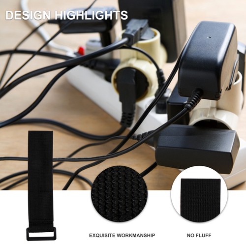  Correa de sujeción multiusos de 5 piezas con gancho de hebilla y correas de bucle - Imagen 11 de 12