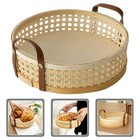 Round Multipurpose Double Handles Desktop Cosmetics Storage Basket