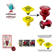 Parking Brake Safety Lock Replaces Class A Motorhome Yellow Air Brake Knob, A...