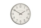 Thomas Kent Clocksmith Wall Clock Arabic Numerals Metal Case/glass Face (Silver)