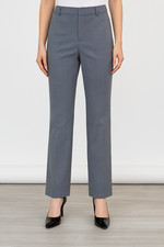 Banana Republic Women's 4 Logan Mid Rise Straight Fit Trousers Blue Pants