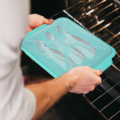 MMUGOOLER 2 Pack Microwave Easy Bacon Maker/Cooker with Lid, Safety, Quick and - Picture 5 of 8