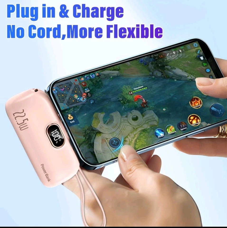 Mini Cargador Banco de Alimentación Batería 5000mah Para iPhone Y Samsung Foto 4 de 4