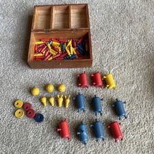 Krazy Ikes Vintage Toy Figures Parts Lot Wooden