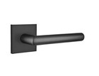 Emtek 5050STUUS19 Stuttgart Door Lever Dummy Set With Square Rosette Flat Black