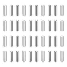 70Pcs 3mm x 12mm Dowel Pins, 304 Stainless Steel Round Head Pin, Silver
