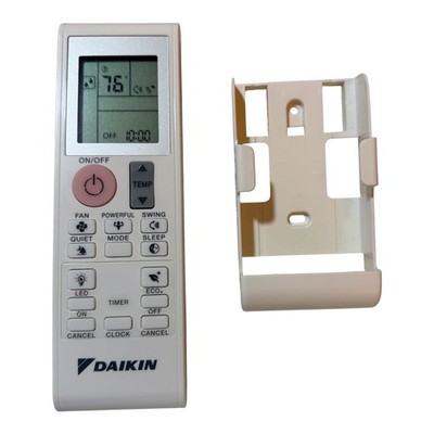 Daikin AC Remote Control 3P605270-1 White with Wall Mount Holder Backlit LCD