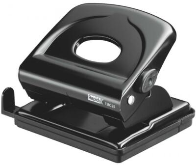 Rapid Locher Bürolocher FMC25, Stanzleistung: 30 Blatt, schwarz