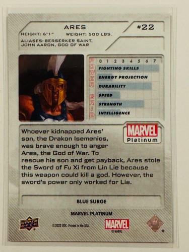 Marvel Platinum BLUE SURGE 2023 serie baja paralela #01-50 elige singles💕 - Imagen 45 de 101