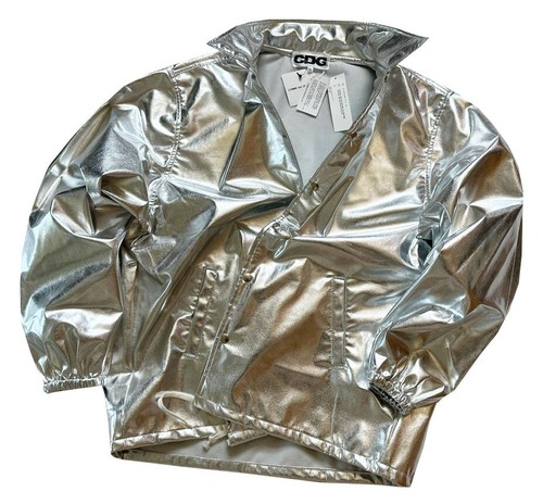 COMME DES GARCONS METALLIC SYNTHETIC LEATHER COACH JACKET BNWT SZ- XL VERY RARE - Picture 15 of 21