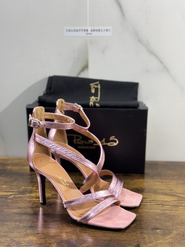 Via Roma 15 Sandalo Donna Nappa Cipria Casual Woman Sandal 36 - Foto 7 di 7