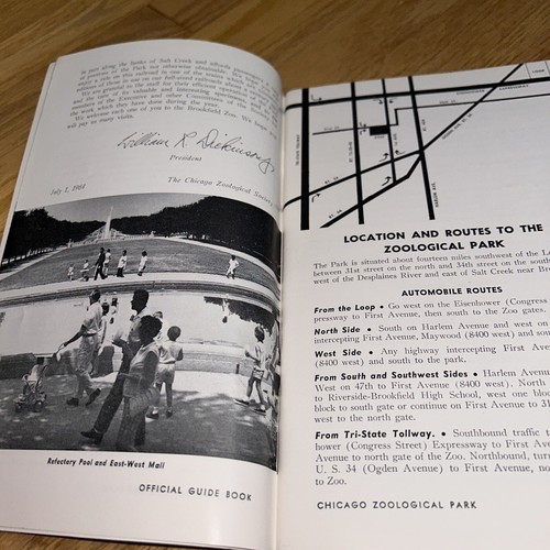 1964 CHICAGO ZOOLOGICAL PARK Guide BROOKFIELD ZOO / Chicago - Picture 5 of 17