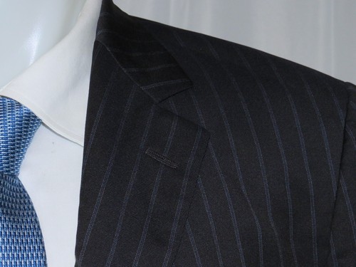 Brooks Brothers Navy Blue Striped 1818 Madison Two Button Suit 41R - Picture 7 of 17