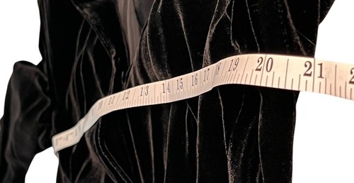 VTG Liz Claiborne Dress Women’s 12 Black Velvet Faux Wrap 90s Lined Pristine - Bild 13 von 18