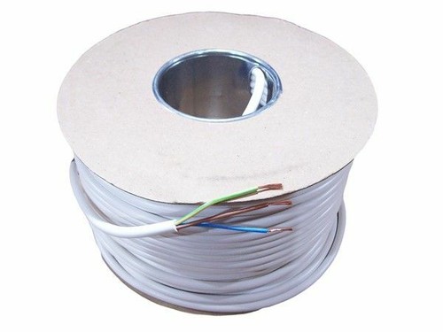 1.5mm² 10A 2.5mm² 20A 4mm² 32A GREY BLACK WHITE Flexible 2 core & earth cable - Picture 3 of 6