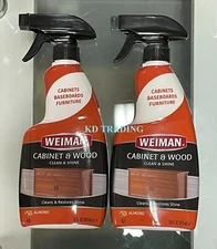 (2-Pack) Weiman CABINET & WOOD Furniture CLEAN & SHINE Restore with ALMOND SCENT