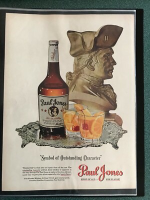 John Paul Jones Paul Jones Whiskey   ,Circa.1940s   Print Ad