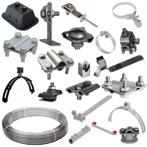 ✅ Tiefenerder Blitzableiter Material Blitzschutz Aluminium Draht Halter Klemmen - Bild 3 von 194