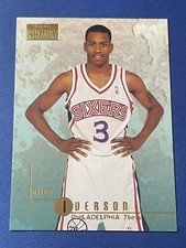 1996-97 Skybox Premium Allen Iverson Rookie Card RC #85 Philadelphia 76ers