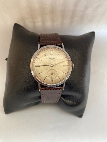 Orologio Meccanico Da Uomo Vintage Con Cinturino In Pelle 17 Gioielli - Foto 5 di 13