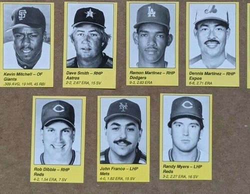 1989 1990 1991 MLB All-Star Game Program Player Cuts - U Pick a player - Picture 64 of 184