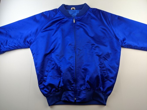 De Colección Far East Tour Okinawa Japón EE. UU. Chaqueta a Presión Satinada XL Azul Bordado DEFECTUOSA - Imagen 15 de 21