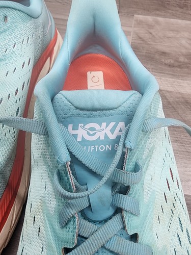 Hoka One One Womens Clifton 8 Blue Running Shoes Size 10.5 B - Bild 3 von 10
