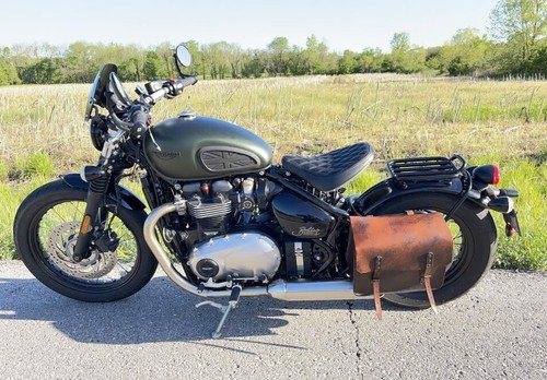 Portaequipajes trasero Motone Voyager Triumph Bobber/Indian Scout/Harley - negro - Imagen 6 de 7