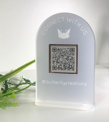 QR CODE SIGN BUSINESS REVIEW, FOLLOWING, SOCIALS, MENU OR PAYMENT FREESTANDING - Picture 23 of 25