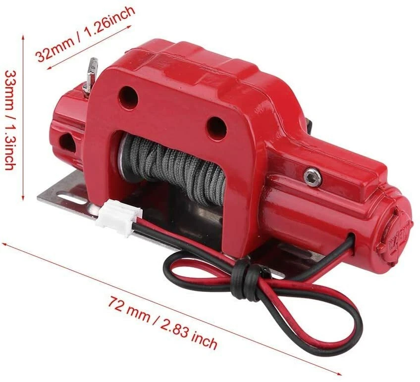RC Crawler Winch 1/10 Scale Replacement for Traxxas HSP Redcat Car NEW FREE SHIP - Image 2 of 4