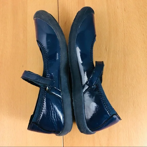 Hanna Andersson Navy Patent Maya III Leather Mary Jane Little Girl Size:2.5M - Picture 3 of 6