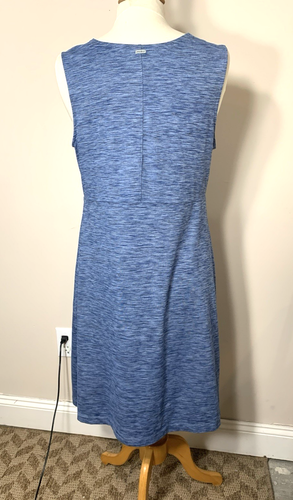 Eddie Bauer Athletic Dress Womens Large Blue Travex Aster Tie the Knot Active - Picture 9 of 10