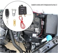 Car Battery Quick Cut-Off Disconnect Master Kill Switch Relay W/ Wireless Remote