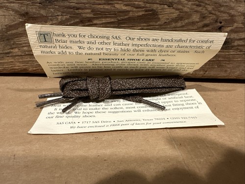 New SAS Taupe Beige Replacement Shoe Laces - Picture 3 of 3