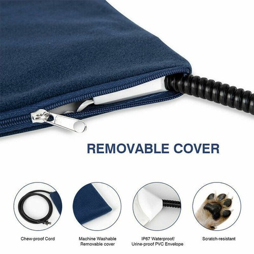 Electric Pet Heat Pad: Waterproof Heating Mat for Cat Dog Bed | Chew Resistant - Picture 11 of 18