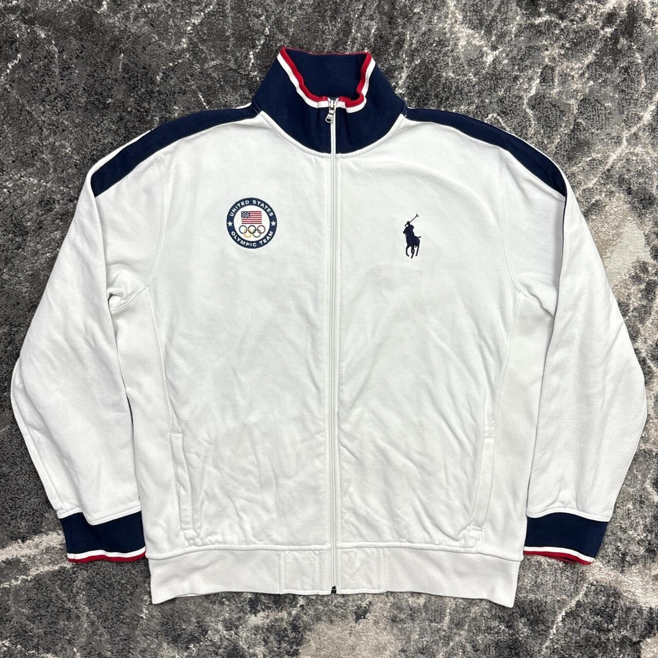 Polo Ralph Lauren Giacca Uomo XL Olimpiadi 2012 Squadra USA Big Pony Full Zip Track