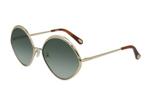 Gafas de sol Chloé CE168S 43047 733 dorado verde genuino mujer - TOTALMENTE NUEVAS  - Imagen 1 de 4